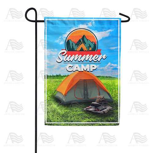 Summer Camping Double Sided Garden Flag