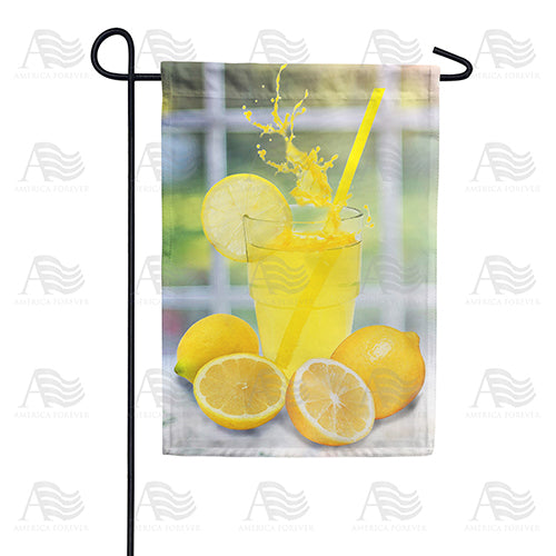 Lemonade Splash Double Sided Garden Flag