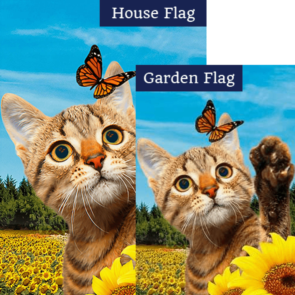 Butterfly Reflections Double Sided Flags Set (2 Pieces)