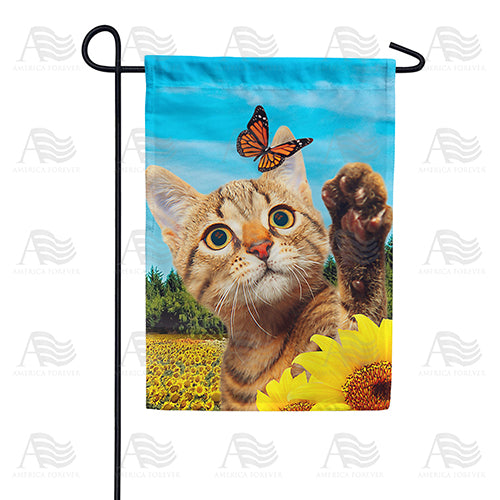 Butterfly Reflections Double Sided Garden Flag