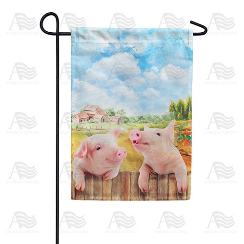 Speaking Swine Double Sided Garden Flag