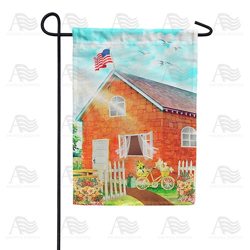 Spring Cottage Double Sided Garden Flag