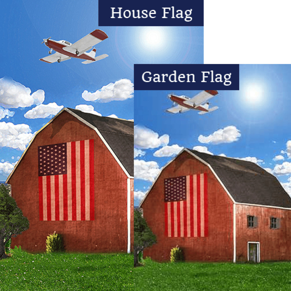 O Beautiful For Spacious Skies Double Sided Flags Set (2 Pieces)