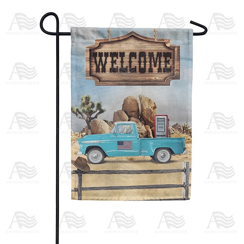 Fill Up In Desert Double Sided Garden Flag