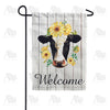 Bovine Beauty Welcome Double Sided Garden Flag