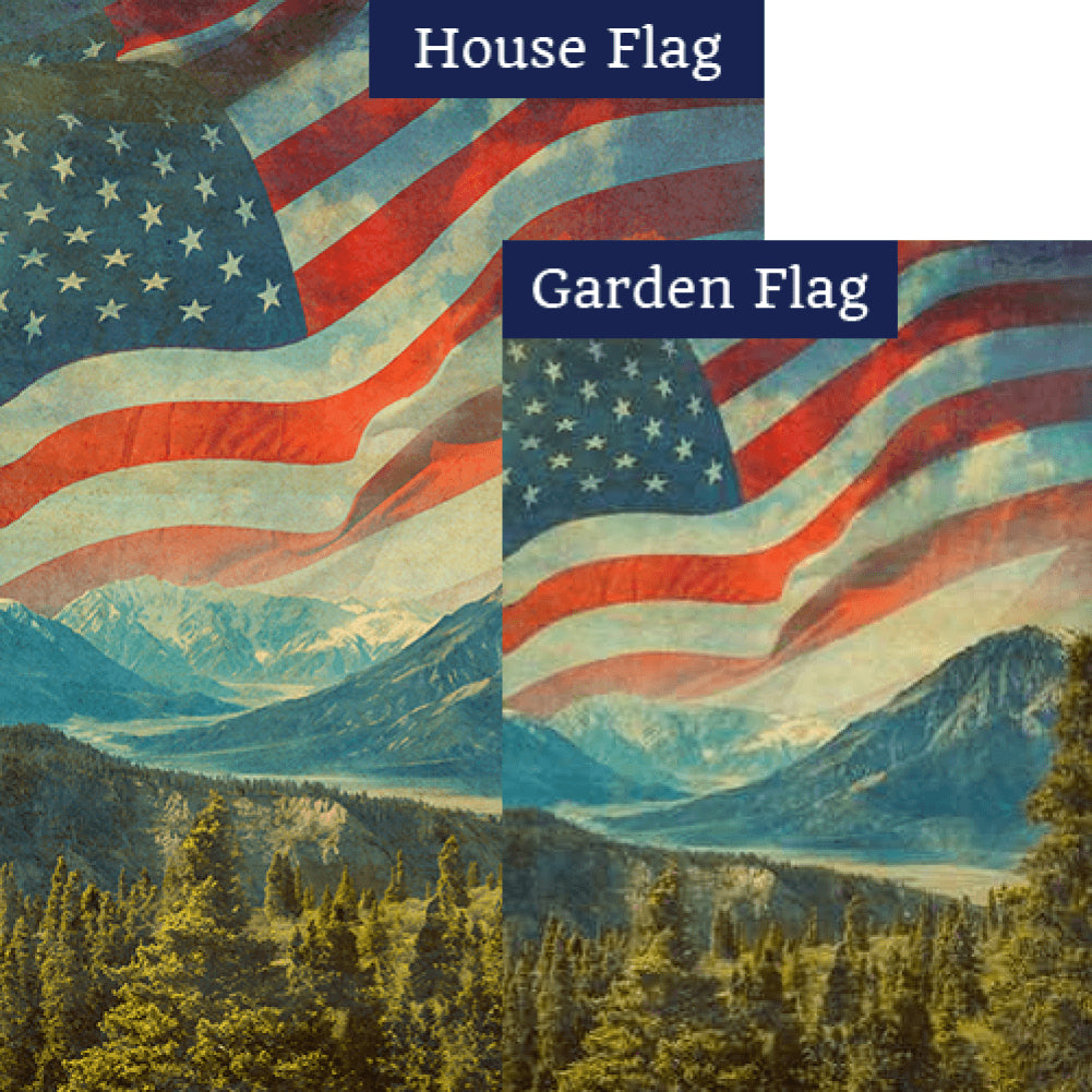 America Forever Let Freedom Ring! Flags Set (2 Pieces)