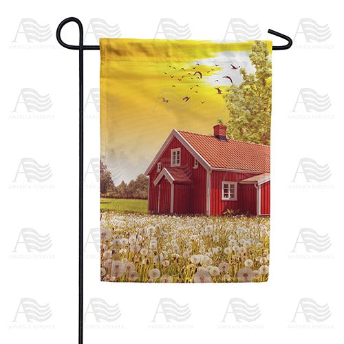 Dandelion Field Double Sided Garden Flag