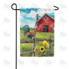 Morning at the Barn Double Sided Garden Flag