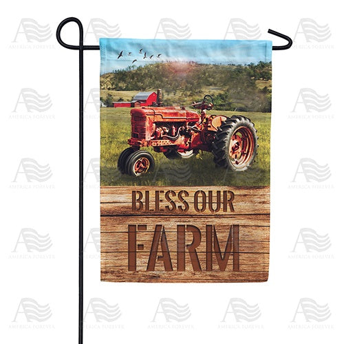 Bless our Farm - Tractor Double Sided Garden Flag