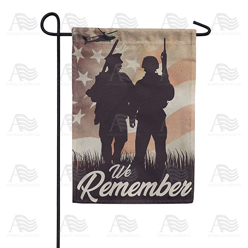 Remember Our Military Double Sided Garden Flag
