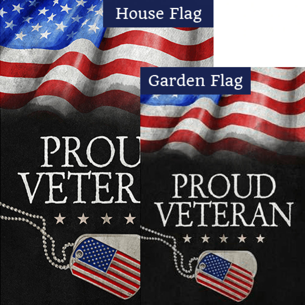 Proud Veteran Flags Set (2 Pieces)