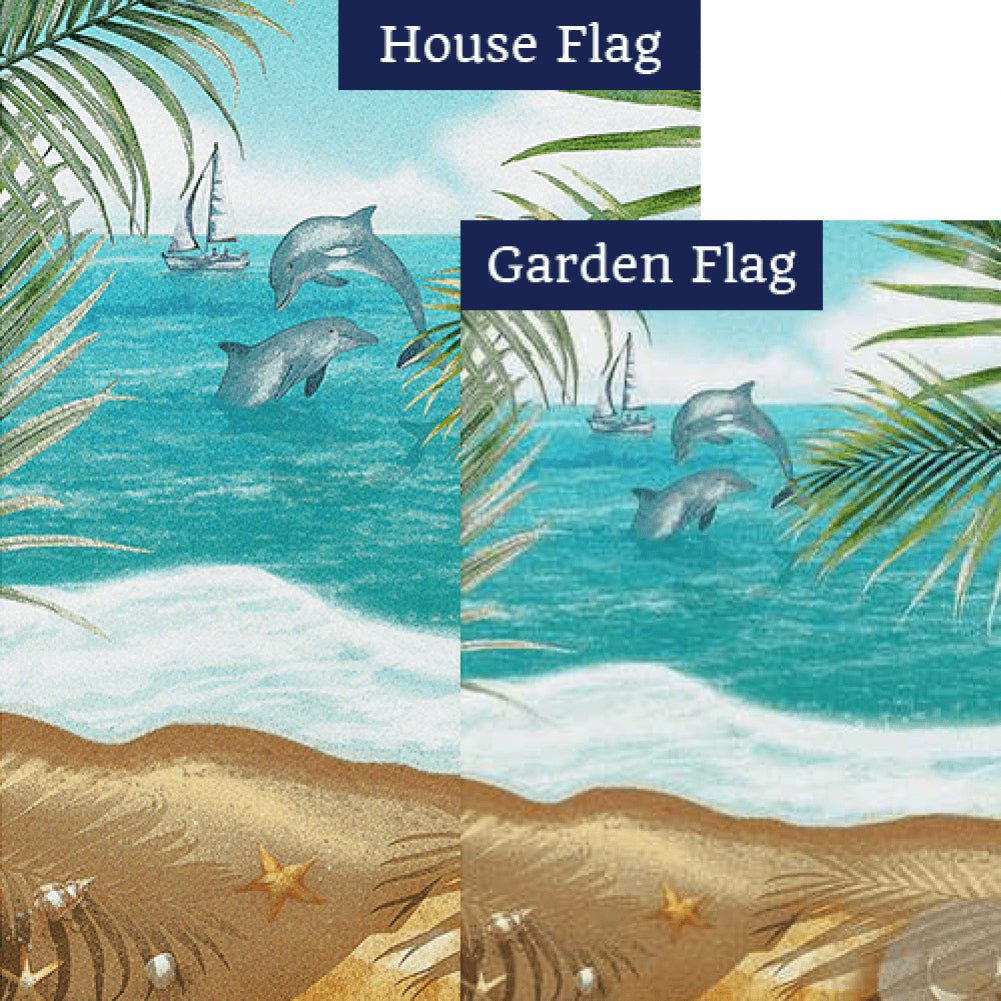 Dolphin Diving Flags Set (2 Pieces)