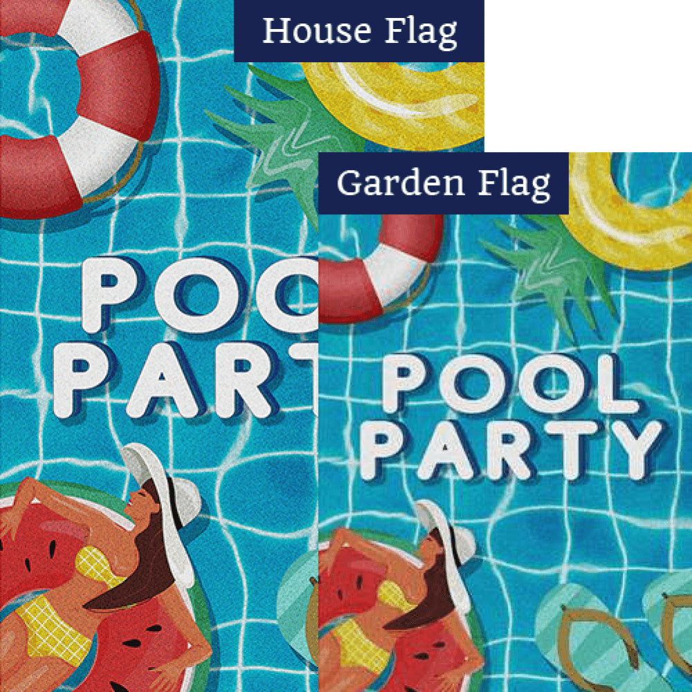 Pool Party Flags Set (2 Pieces)