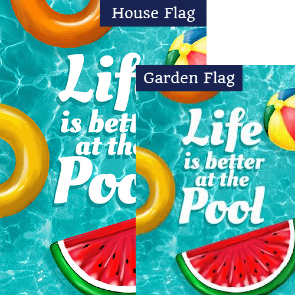 Pool Life Flags Set (2 Pieces)