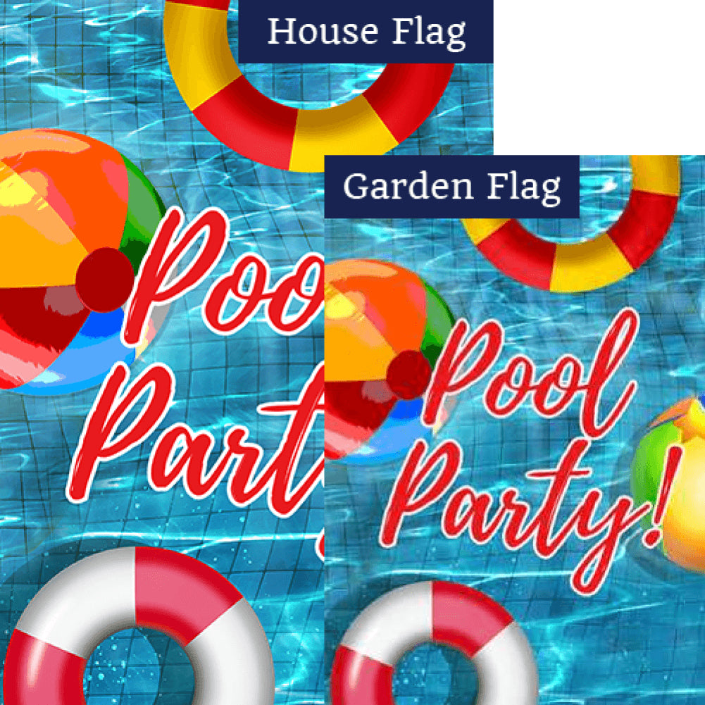 Everyone In The Pool! Flags Set (2 Pieces)