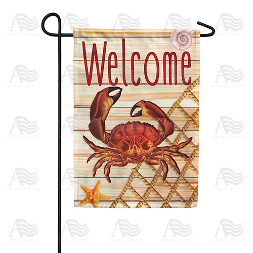 Summer Seafood Welcome Double Sided Garden Flag