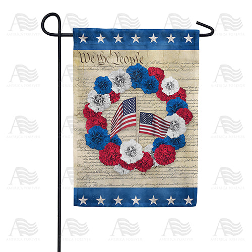 Constitution Wreath Double Sided Garden Flag