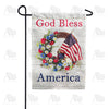 American Prayer Wreath Double Sided Garden Flag