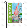 Be Back Later, Gnome Fishing Double Sided Garden Flag