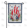 Flag Draped Gnome Double Sided Garden Flag