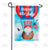 Patriotic Balloon Gnome Double Sided Garden Flag