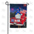 Fireworks Watching Gnome Double Sided Garden Flag