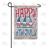 Independence Day Gnomes Double Sided Garden Flag