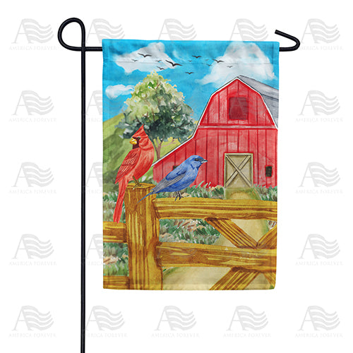 Farm Songbirds Double Sided Garden Flag