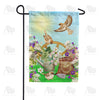Summer Sparrows Double Sided Garden Flag
