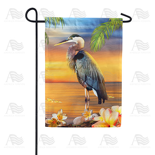 Heron Horizon Double Sided Garden Flag