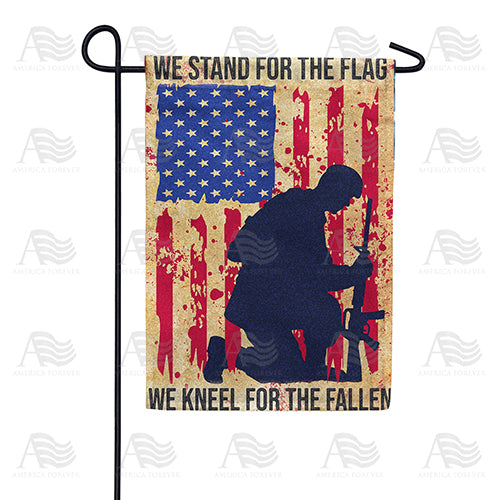 Respect For The Flag & The Fallen Double Sided Garden Flag
