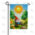 Gnome Basking In Sunlight Double Sided Garden Flag