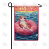 Cat Napping In Float Double Sided Garden Flag