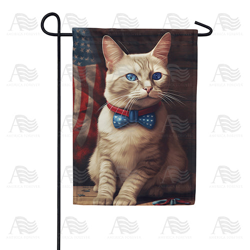 Patriotic Blue Eyes Double Sided Garden Flag