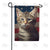 Patriotic Tabby Double Sided Garden Flag