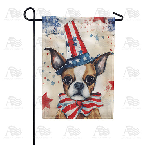 American Puppy Double Sided Garden Flag