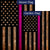 Thin Pink Line Double Sided Flags Set (2 Pieces)
