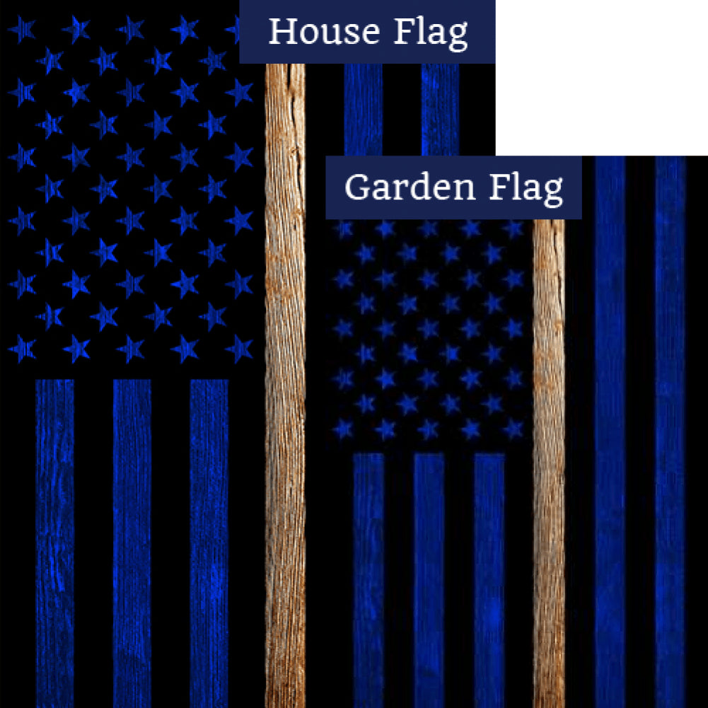 Thin White Line Double Sided Flags Set (2 Pieces)
