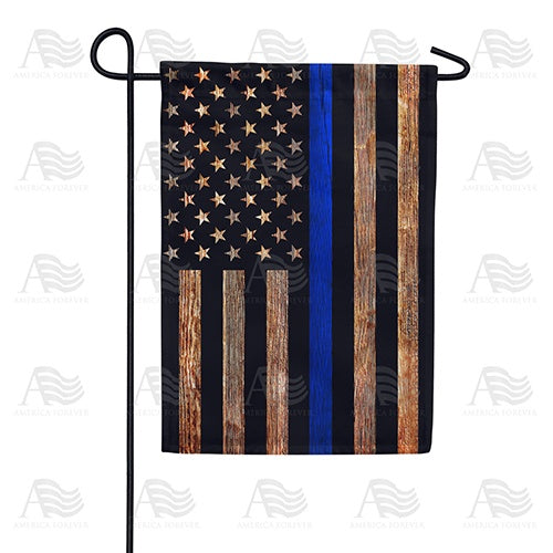 Thin Blue Line Double Sided Garden Flag