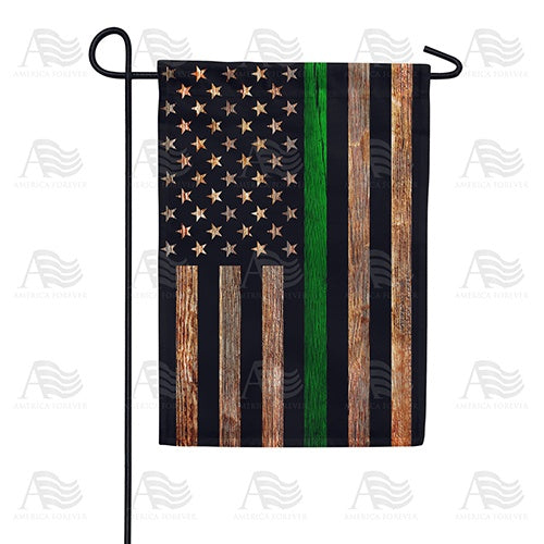 Thin Green Line Double Sided Garden Flag