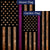 Thin Purple Line Double Sided Flags Set (2 Pieces)