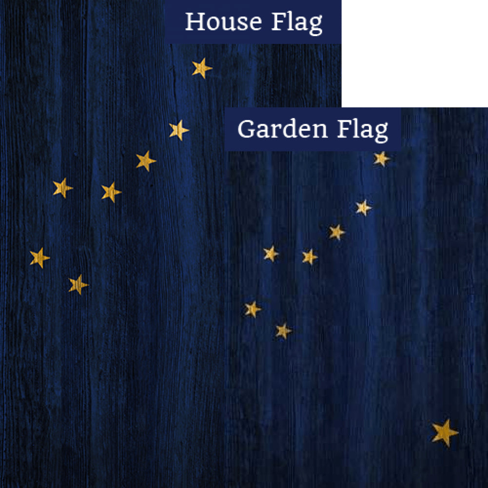 Alaska State Flag Double Sided Flags Set (2 Pieces)