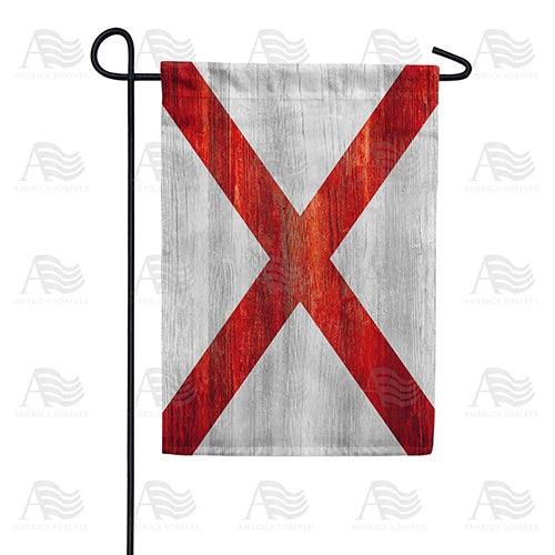 Alabama State Wood-Style Double Sided Garden Flag