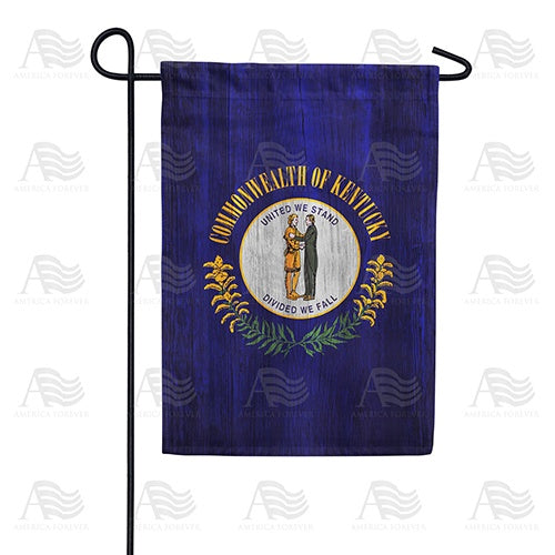 Kentucky State Wood-Style Double Sided Garden Flag
