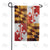 Maryland State Wood-Style Double Sided Garden Flag