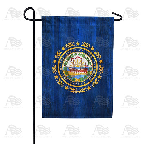 New Hampshire State Wood-Style Double Sided Garden Flag