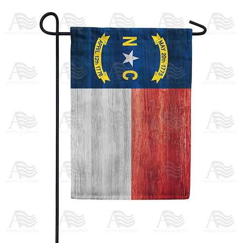 North Carolina State Wood-Style Double Sided Garden Flag