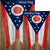Ohio State Wood-Style Double Sided Flags Set (2 Pieces)