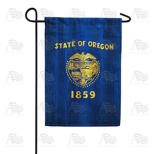 Oregon State Wood-Style Double Sided Garden Flag
