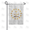 Rhode Island State Wood-Style Double Sided Garden Flag